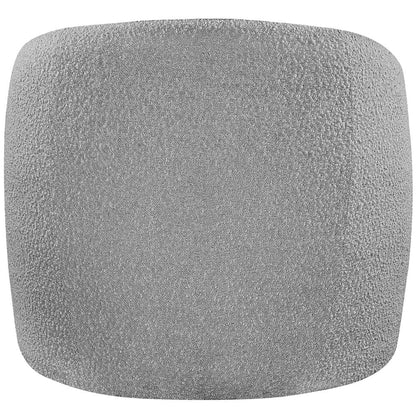 Acadia Grey Boucle Fabric Accent Chair