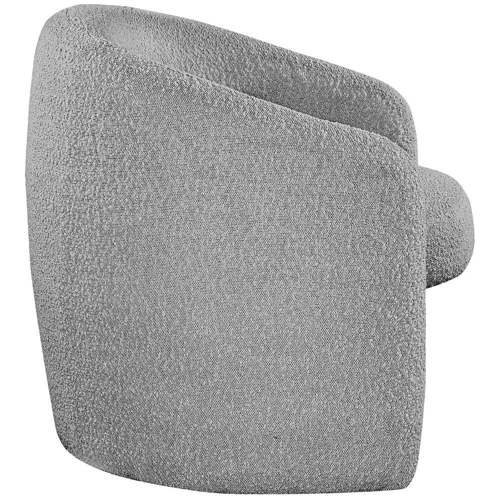 Acadia Grey Boucle Fabric Accent Chair