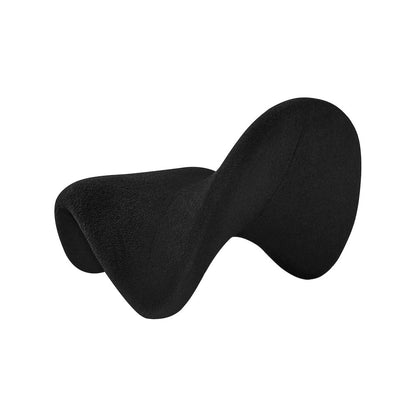 Theodore Black Fur Accent Chair