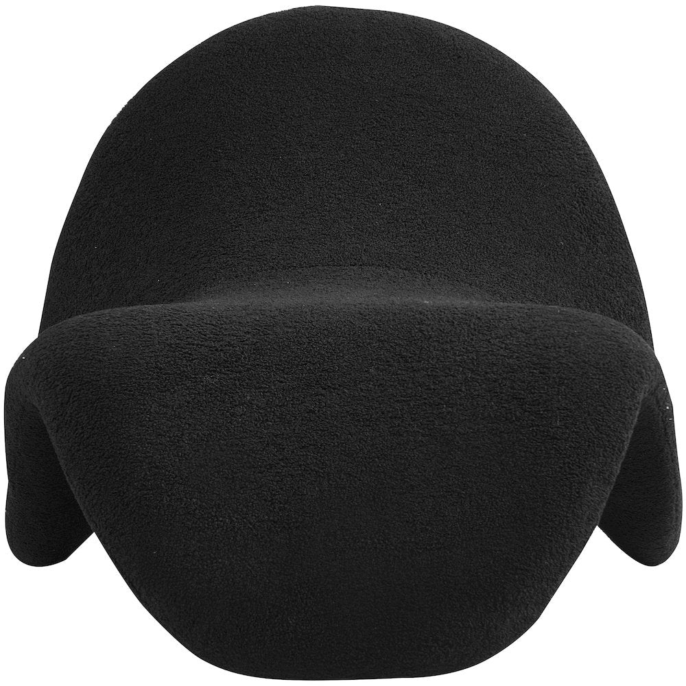 Theodore Black Fur Accent Chair