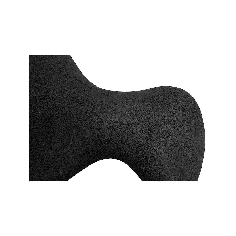 Theodore Black Fur Accent Chair