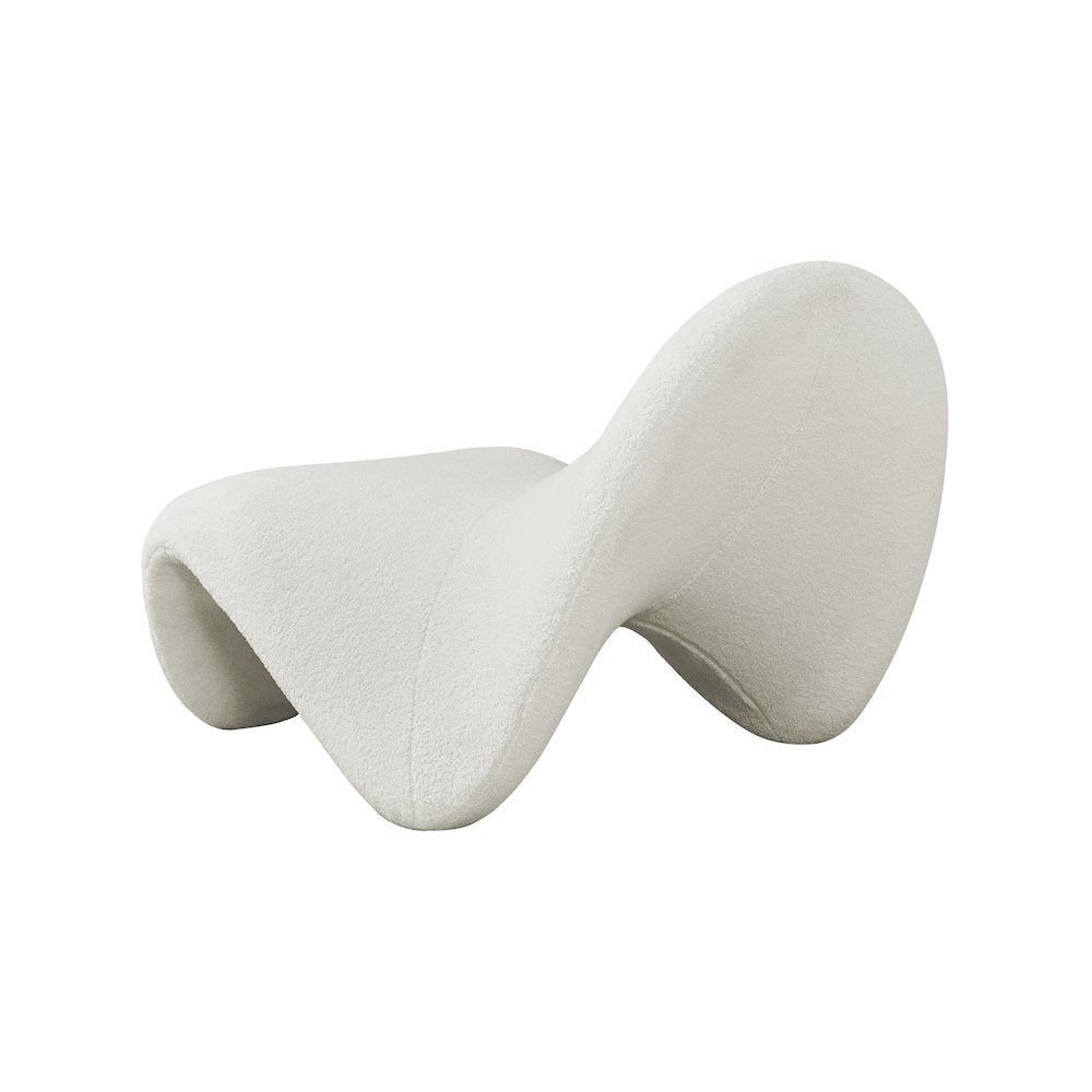 Theodore Cream Fur Accent Chair