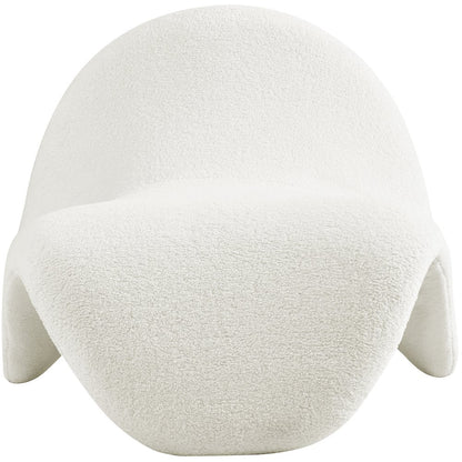 Theodore Cream Fur Accent Chair