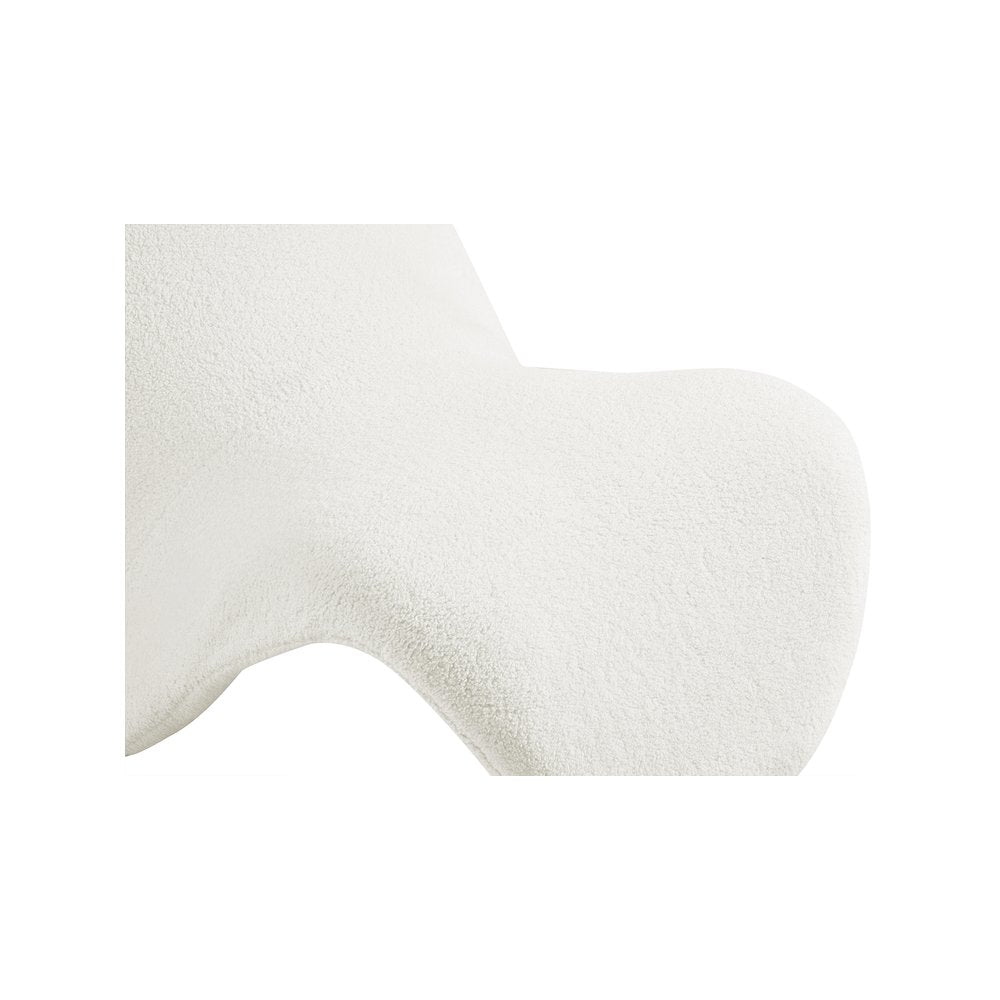 Theodore Cream Fur Accent Chair