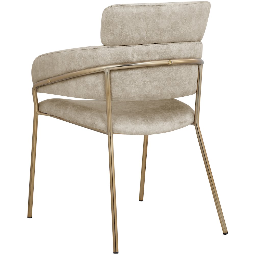 Yara Stone Velvet Dining Chair, Set of 2