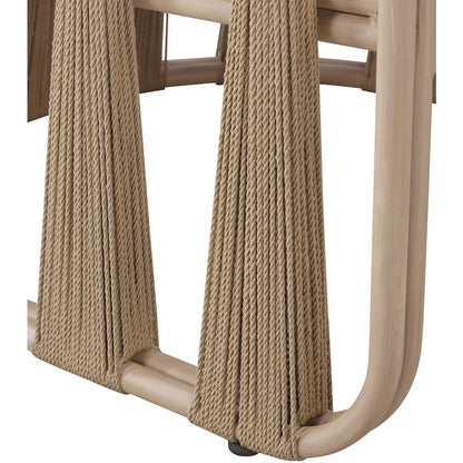 San Pietro 90.5" Beige Waterproof Fabric Outdoor Sofa