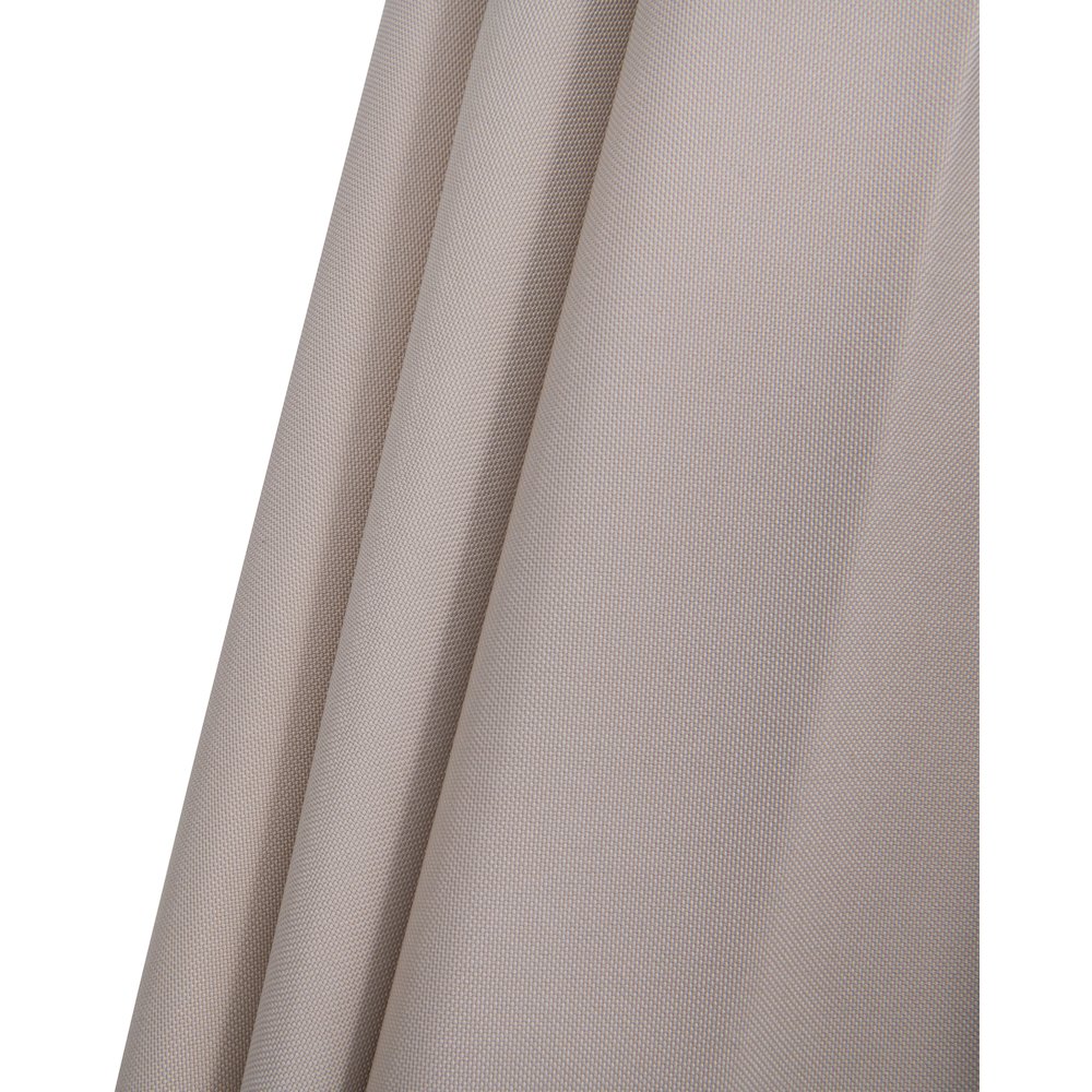 Fiji Beige Fabric / Teak Aluminum Patio Umbrella with Base Sets