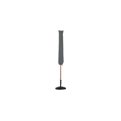 Fiji Black Fabric / Matte Black Aluminum Patio Umbrella with Base Sets