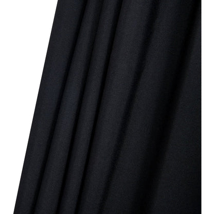 Fiji Black Fabric / Matte Black Aluminum Patio Umbrella with Base Sets