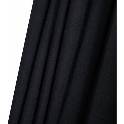 Fiji Black Fabric / Matte Black Aluminum Patio Umbrella with Base Sets