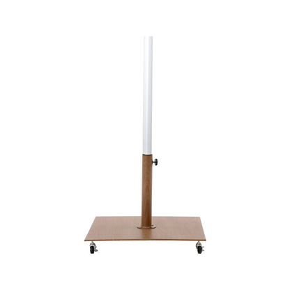 Amalfi Black With Cream Piping / Teak Metal Patio Umbrella with Base Sets