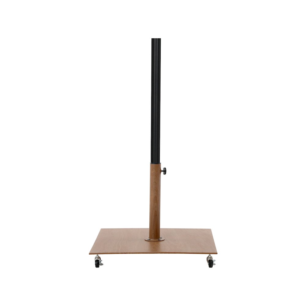 Amalfi Black With Cream Piping / Teak Metal Patio Umbrella with Base Sets