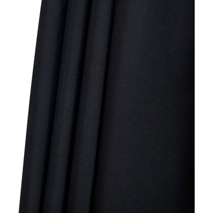 Amalfi Black With Cream Piping / Teak Metal Patio Umbrella with Base Sets