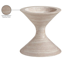 Vessa Travertine Indoor / Outdoor Concrete Planter