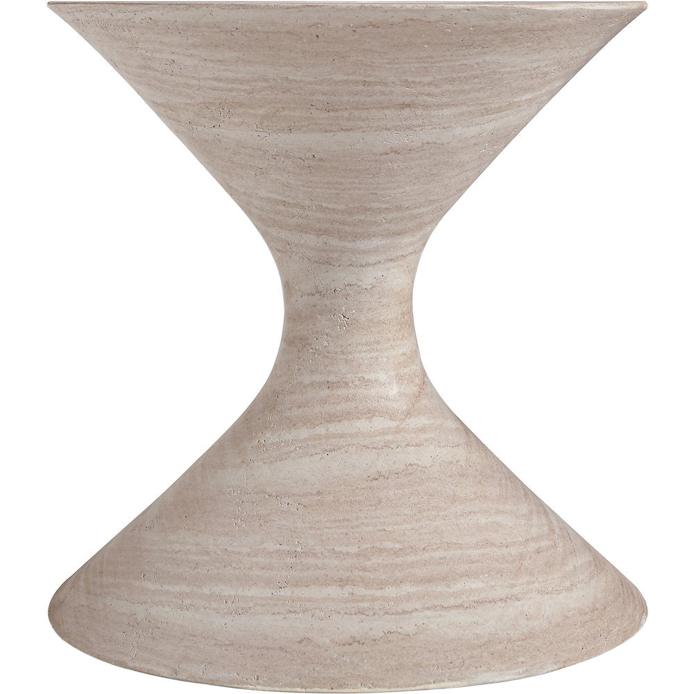 Vessa Travertine Indoor / Outdoor Concrete Planter