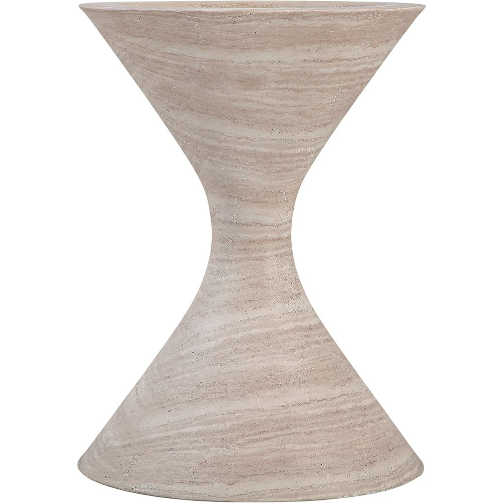 Vessa Travertine Indoor / Outdoor Concrete Planter