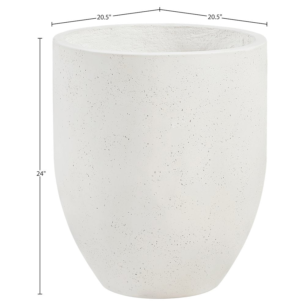 Florique Cream Indoor / Outdoor Concrete Planter