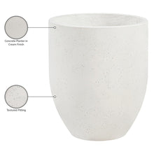 Florique Cream Indoor / Outdoor Concrete Planter