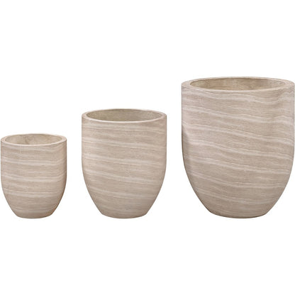 Florique Travertine Indoor / Outdoor Concrete Planter