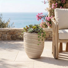 Florique Travertine Indoor / Outdoor Concrete Planter