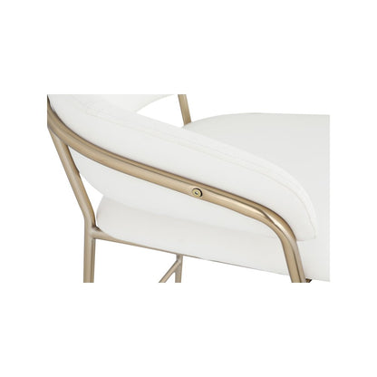 Yara Cream Vegan Leather Counter Stool