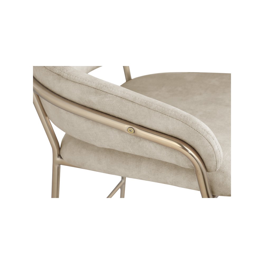 Yara Stone Velvet Counter Stool