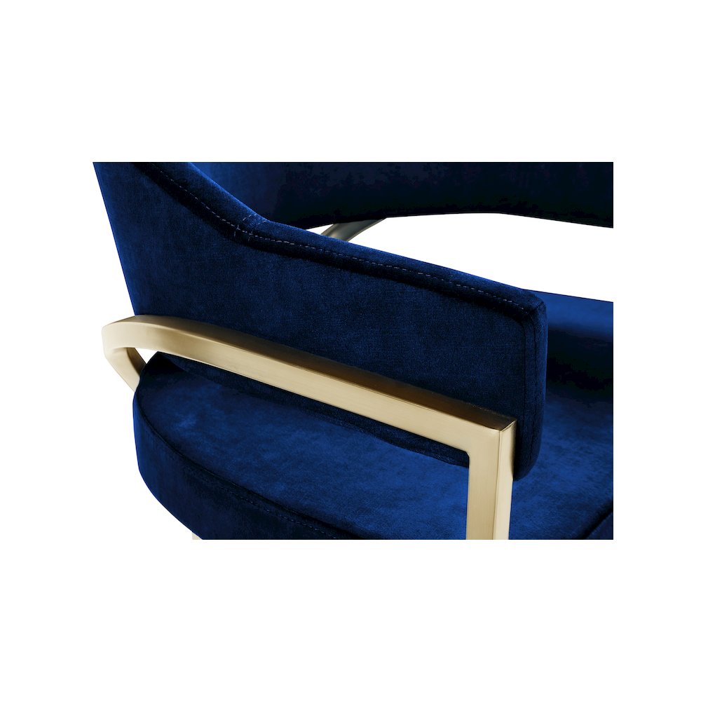 Madelyn Navy Velvet Dining Chair, Set of 2