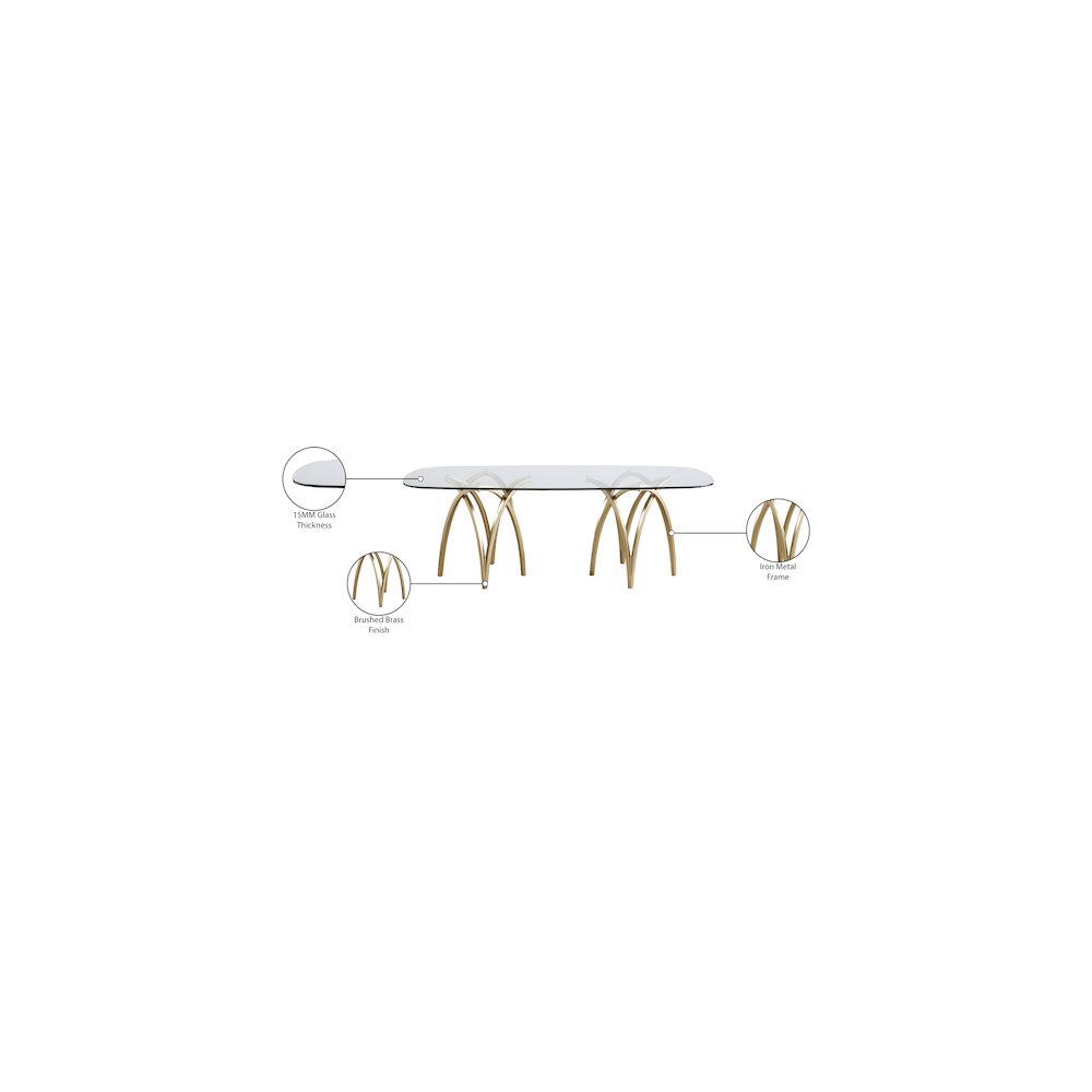 Madelyn Gold Dining Table