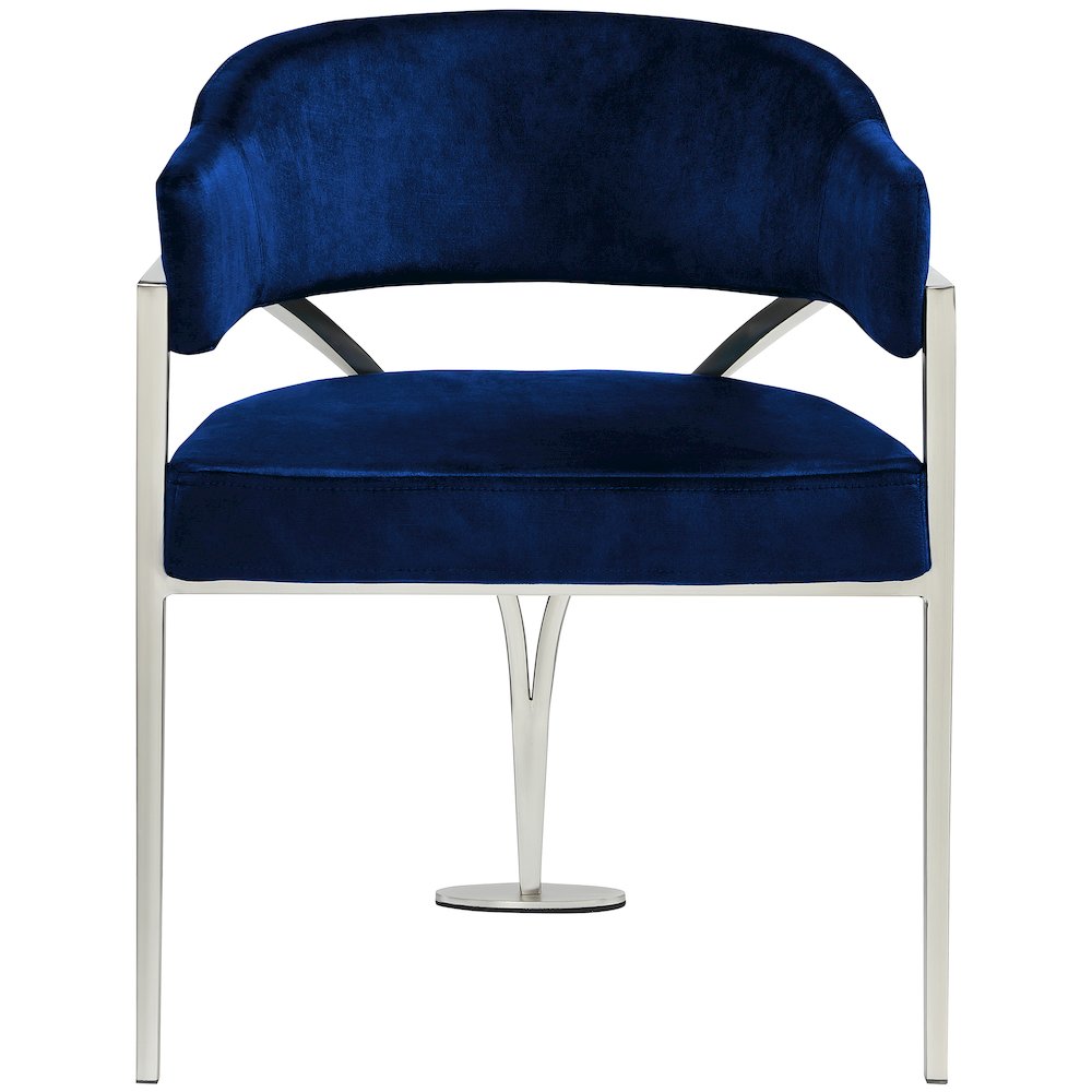 Madelyn Navy Velvet Dining Chair, Set of 2