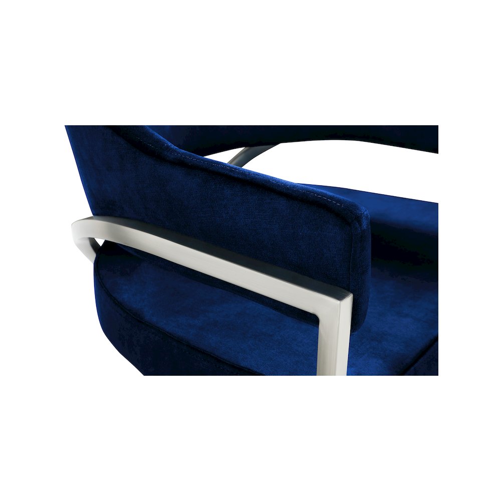 Madelyn Navy Velvet Dining Chair, Set of 2