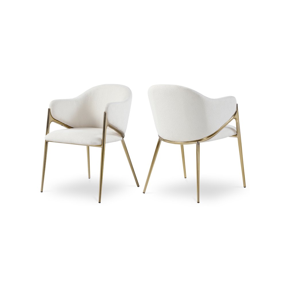 Nial Cream Boucle Fabric Dining Chair, Set of 2