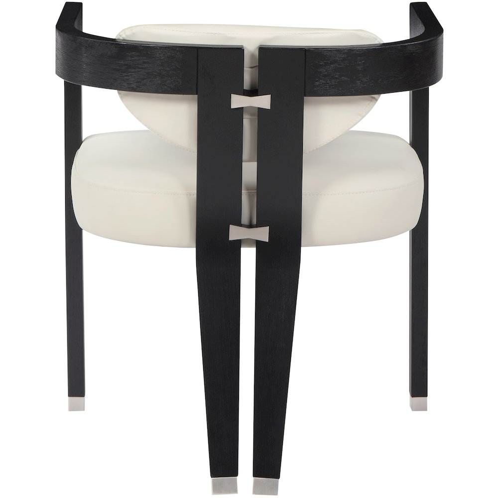 Carlyle Cream Vegan Leather Dining Chair