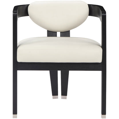 Carlyle Cream Vegan Leather Dining Chair