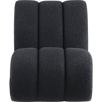 Swoon Black Faux Sheepskin Accent Chair