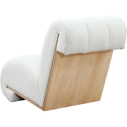 Swoon Cream Faux Sheepskin Accent Chair