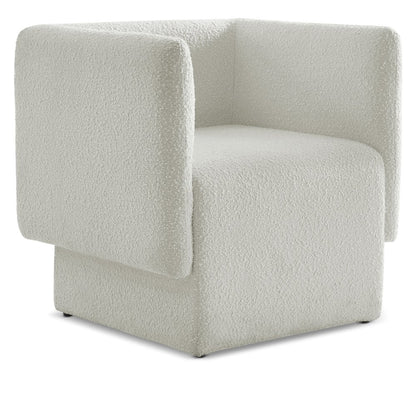 Vera Cream Boucle Fabric Accent Chair
