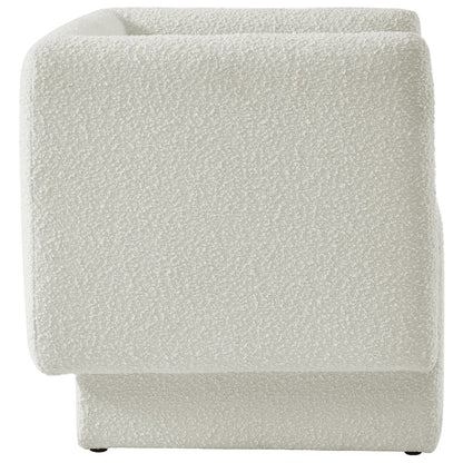 Vera Cream Boucle Fabric Accent Chair