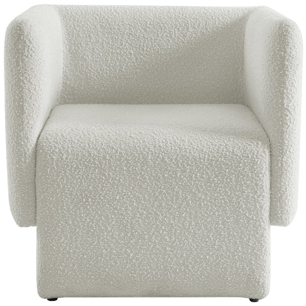 Vera Cream Boucle Fabric Accent Chair