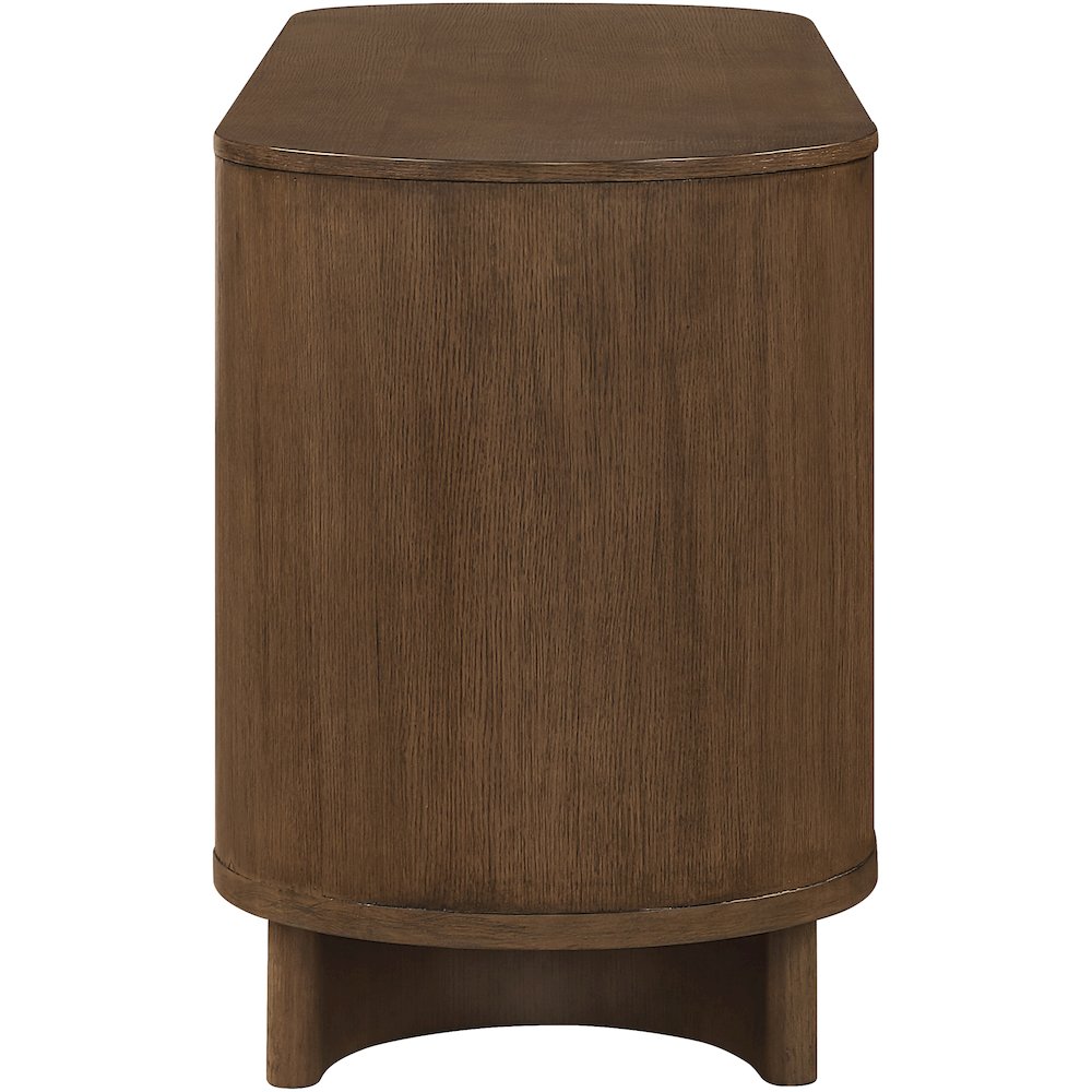 Caldra Brown Oak Veneer And Solid Wood Sideboard/Buffet