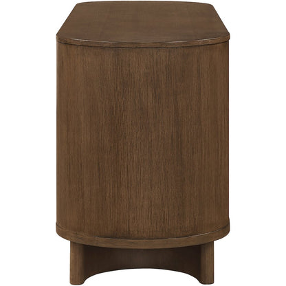 Caldra Brown Oak Veneer And Solid Wood Sideboard/Buffet