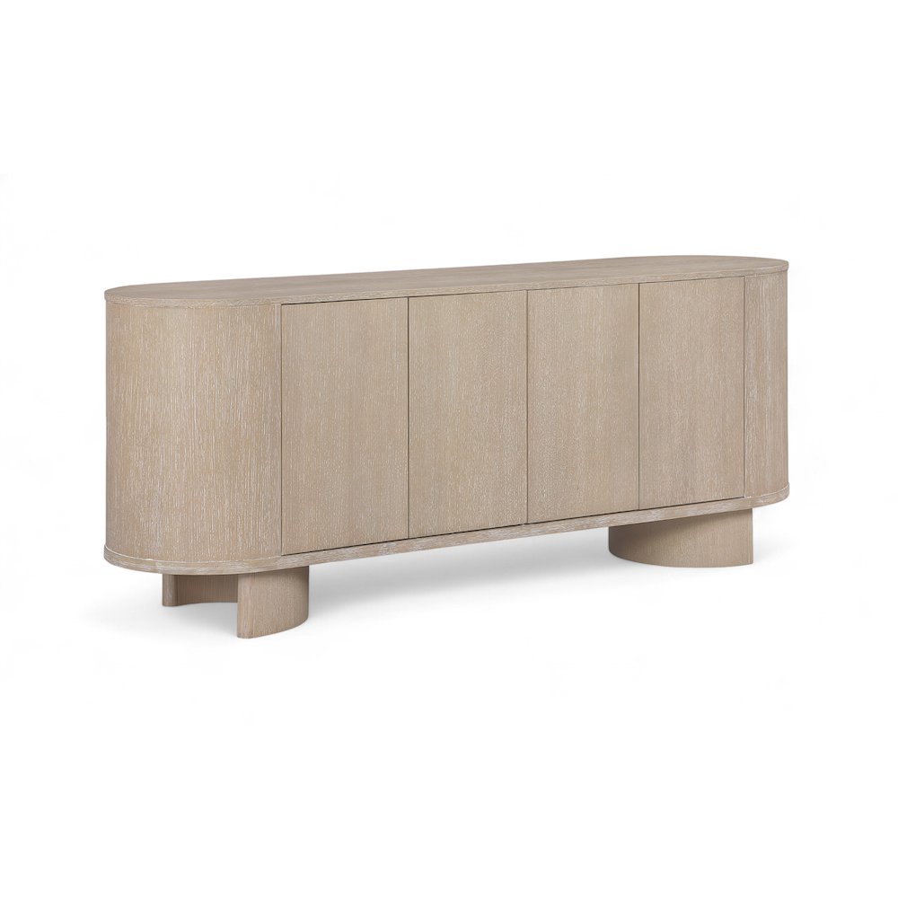 Caldra Natural Oak Veneer And Solid Wood Sideboard/Buffet