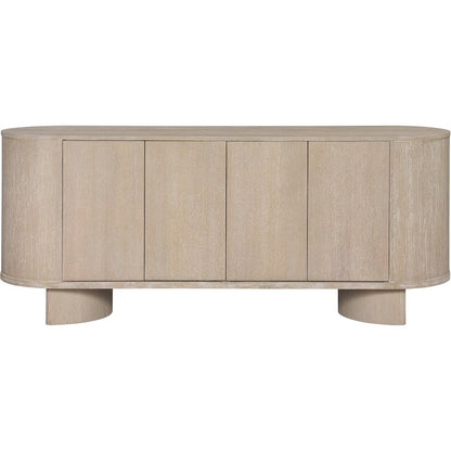 Caldra Natural Oak Veneer And Solid Wood Sideboard/Buffet
