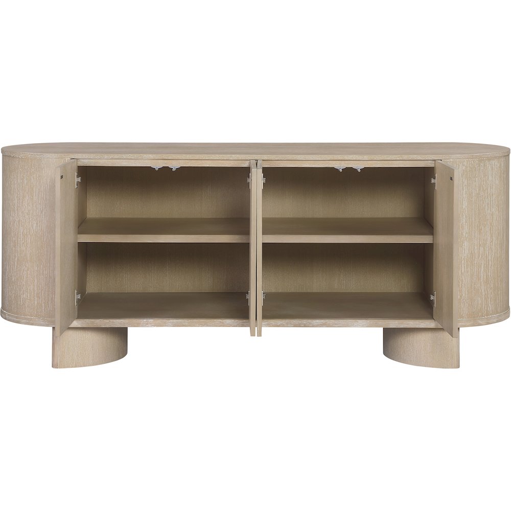 Caldra Natural Oak Veneer And Solid Wood Sideboard/Buffet
