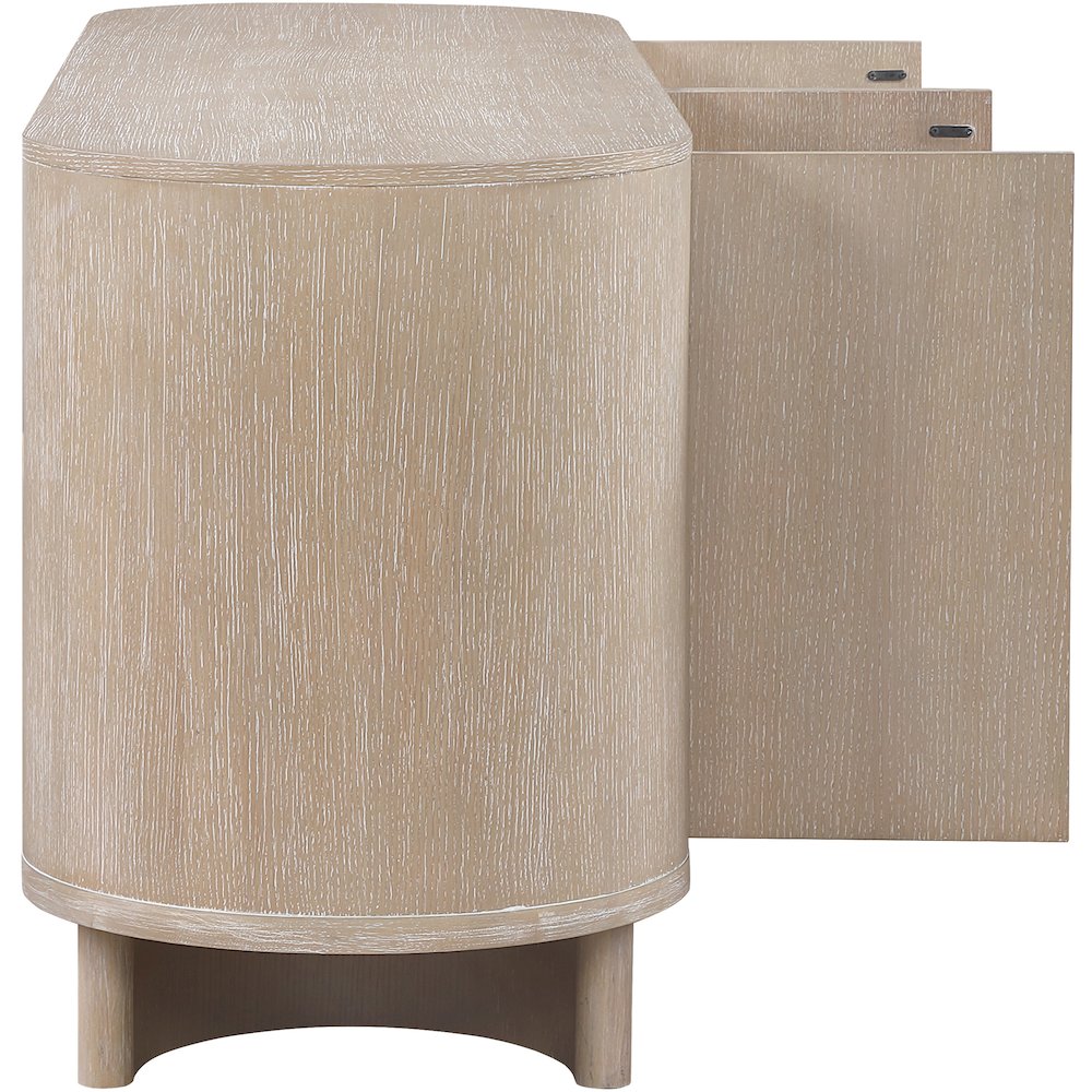 Caldra Natural Oak Veneer And Solid Wood Sideboard/Buffet