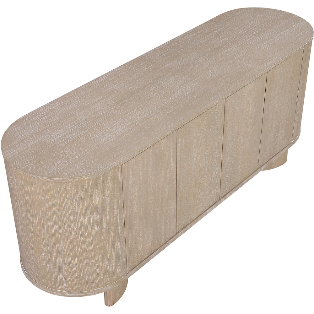 Caldra Natural Oak Veneer And Solid Wood Sideboard/Buffet