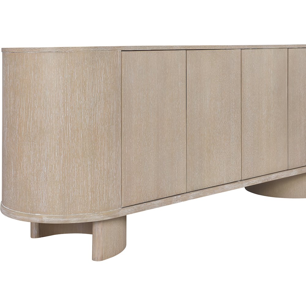 Caldra Natural Oak Veneer And Solid Wood Sideboard/Buffet