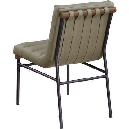 Burke Olive Vegan Leather Dining Chair, Set of 2