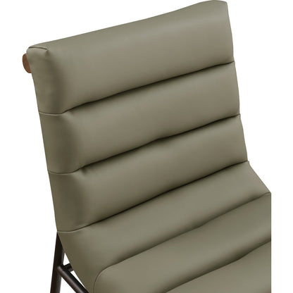 Burke Olive Vegan Leather Dining Chair, Set of 2