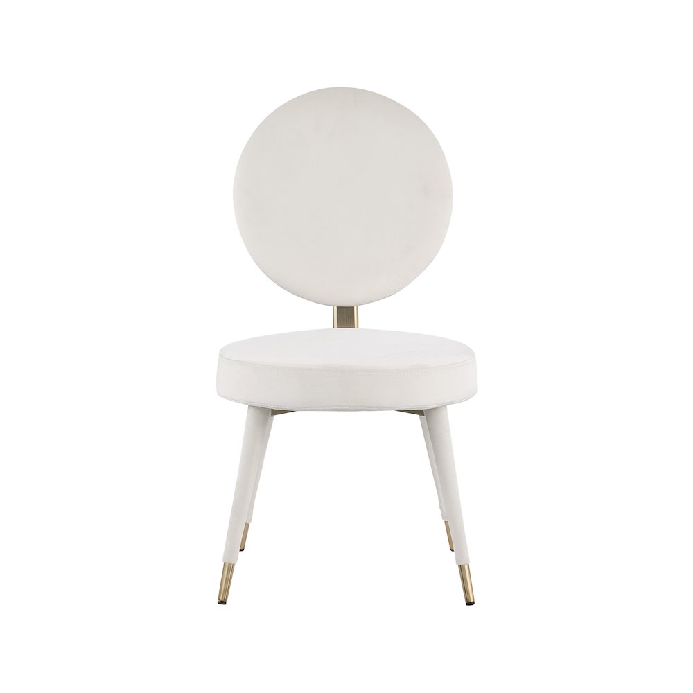 Brandy Cream Velvet Dining Chair, Set of 2