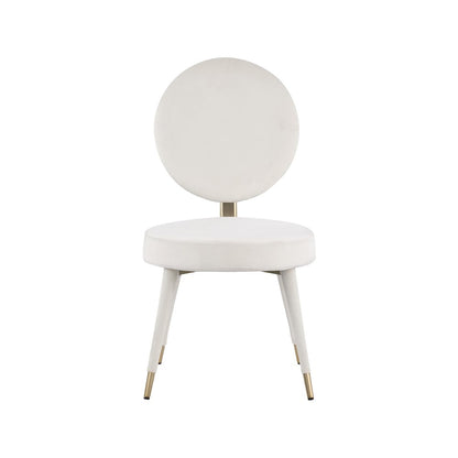 Brandy Cream Velvet Dining Chair, Set of 2